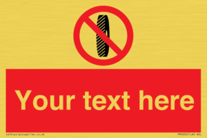 Custom Do Not Change Grinding Wheel Sign